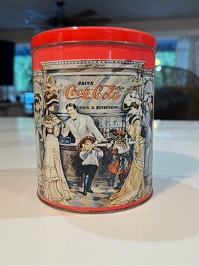 Vintage Coca-Cola red tin